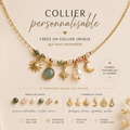 Collier Personnalisable – Pierre Naturelle au Choix | Fait Main & Acier Inoxydable