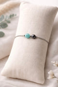 Bracelet Amazonite & Hématite – Équilibre et Protection | Acier inoxydable