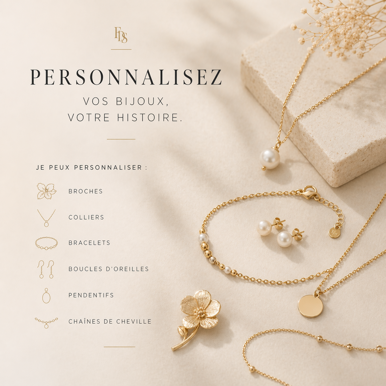 Bijoux personnalisables